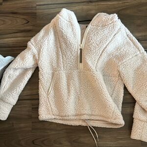 White Prana Teddy Jacket
